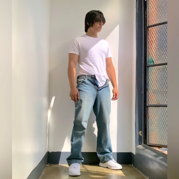 Men’s Def Jam Sandblast Blue Denim Pants - Picture 5 of 8